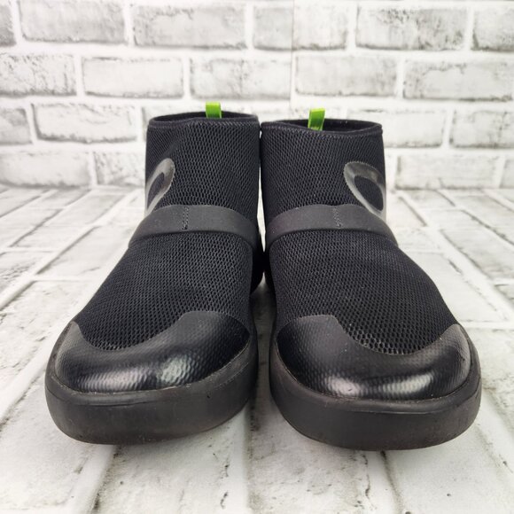 OOfos OOmg High Women's Sz 9 Black Slip On Recovery Comfort Breathable Mesh Shoe - Picture 2 of 10